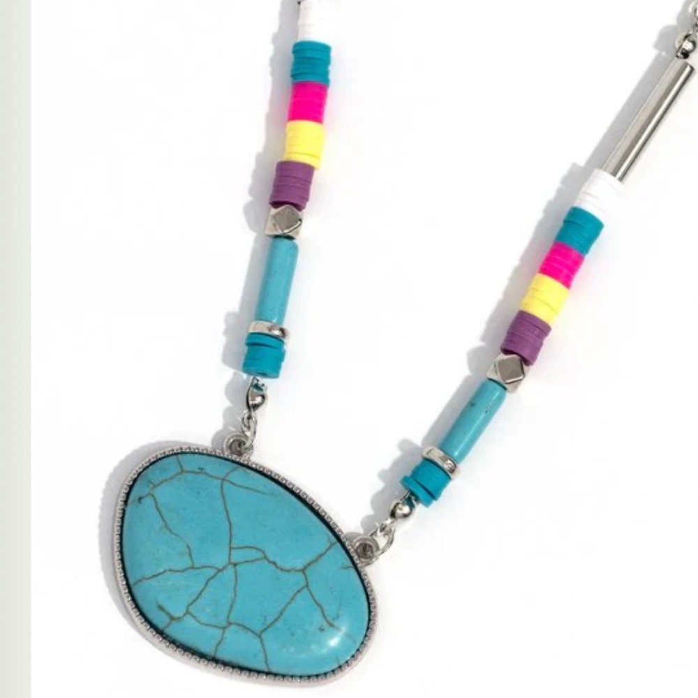 ☀️💙🌵 “SEIZE THE SAHARA” MULTI NECKLACE WITH FREE EARRINGS ~ PAPARAZZI❗️🌵💙☀️